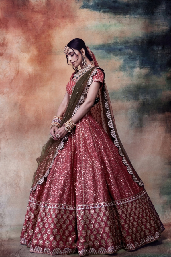 Deep Rust Bridal Lehenga Set