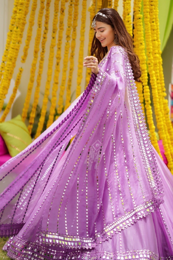 RUKSHAR DHILLON IN Catnip Purple Lehenga Set