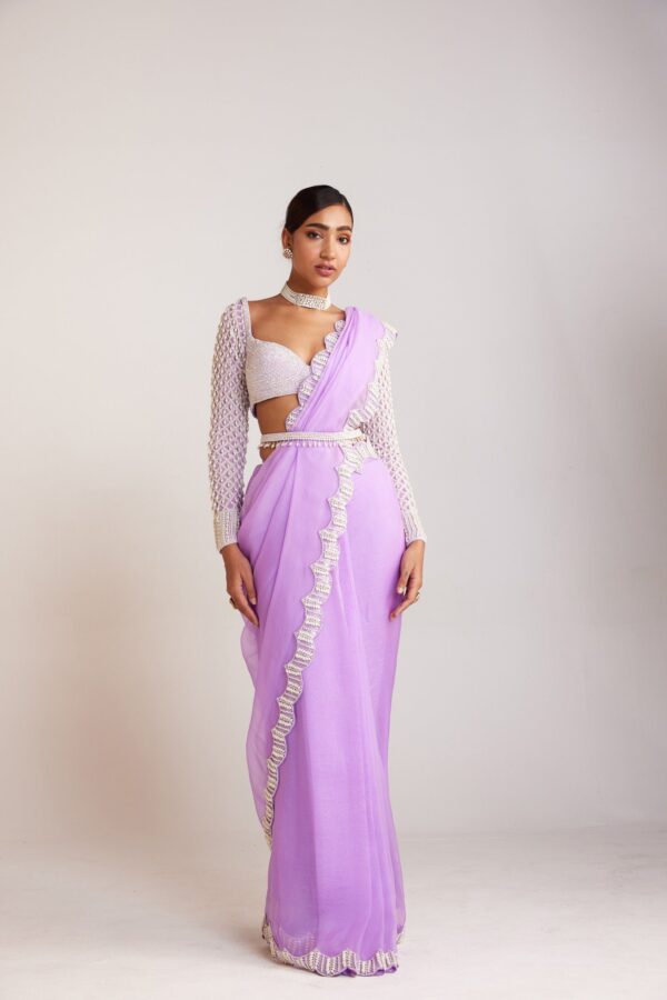 Lilac Saree Set