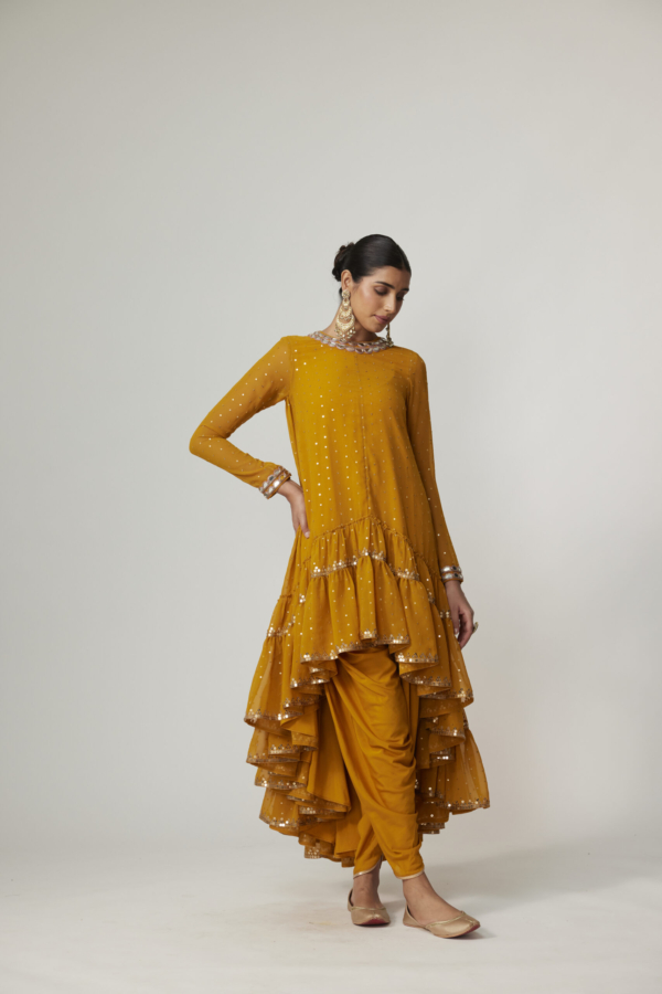 MUSTARD DHOTI KURTA SET