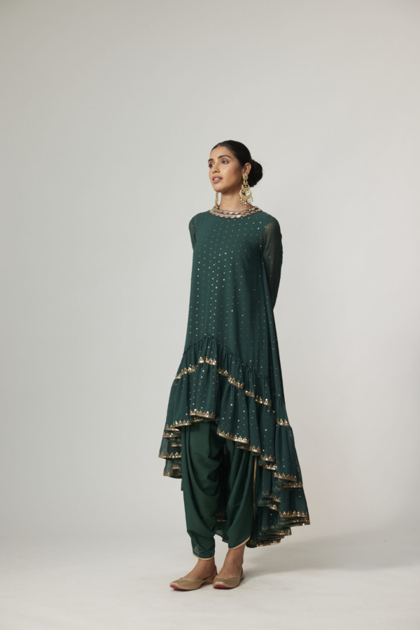 JADE GREEN DHOTI KURTA SET